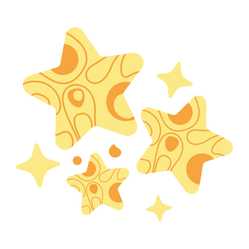 Kawaii rounded super cute star' Sticker
