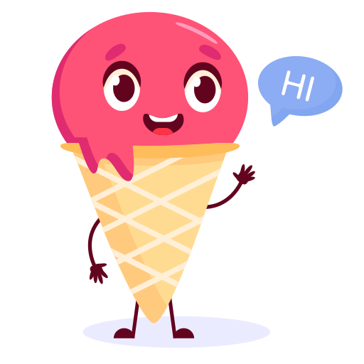 crème glacée gratuit sticker