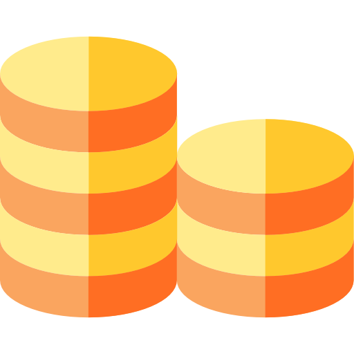 monedas icono gratis