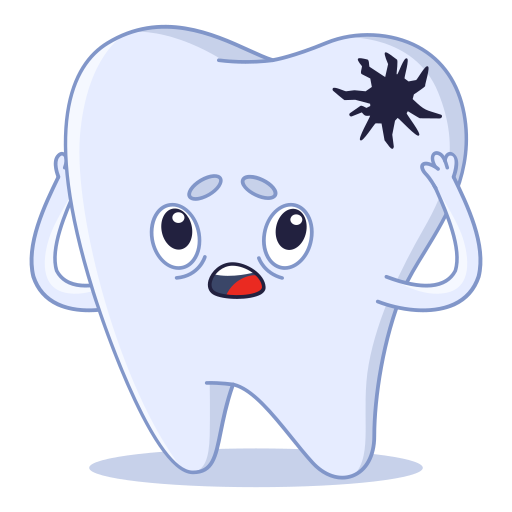 Tooth free sticker Tooth free sticker