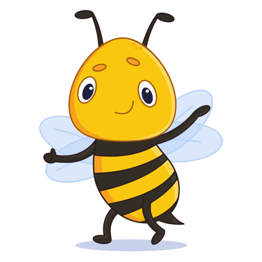 abeja gratis sticker