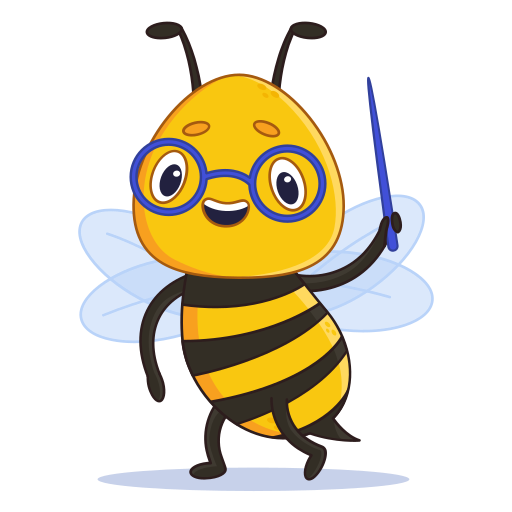 Bee Stickers - Free animals Stickers