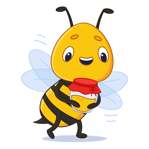 abeja gratis sticker