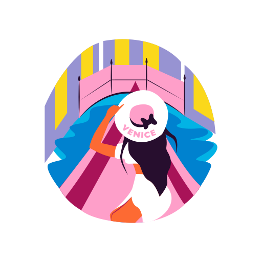 Venice free sticker