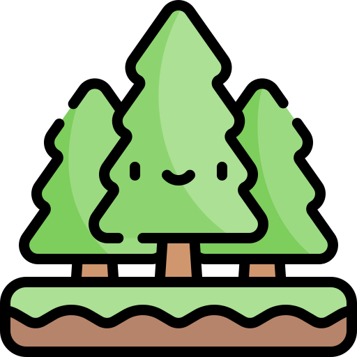 Forest Kawaii Lineal color icon