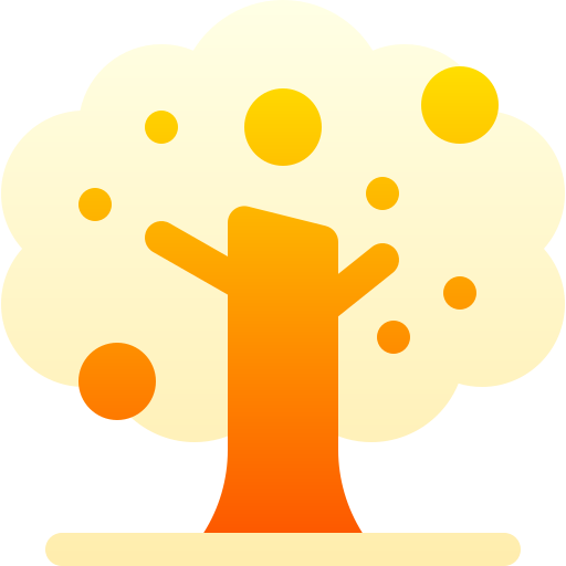 Árbol de frutas icono gratis