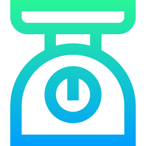 Weighing scale Super Basic Straight Gradient icon