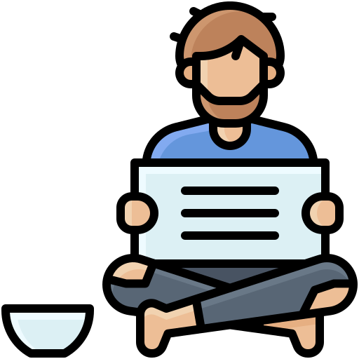 sin hogar icono gratis