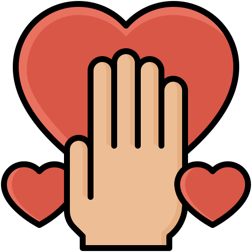 showing love to others clipart heart