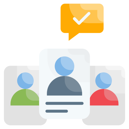 reclutamiento icono gratis