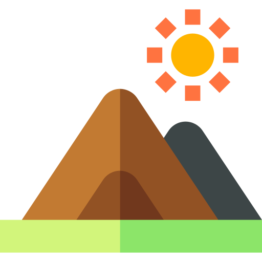 Mountain Basic Straight Flat icon