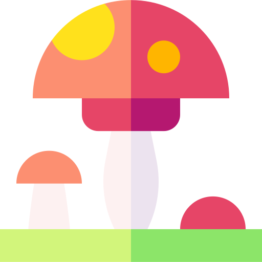 Mushroom Basic Straight Flat icon