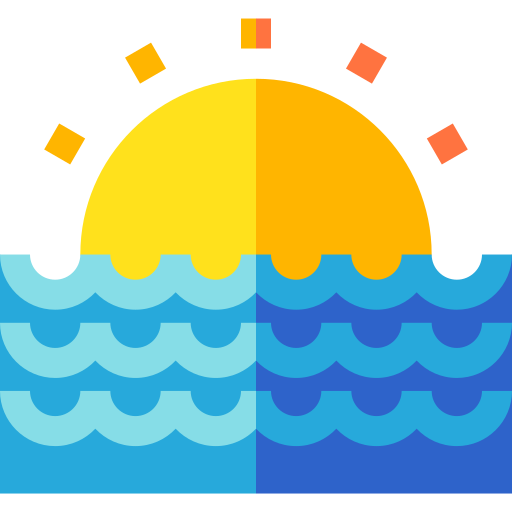 puesta de sol icono gratis