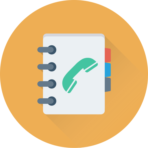 directorio telefónico icono gratis