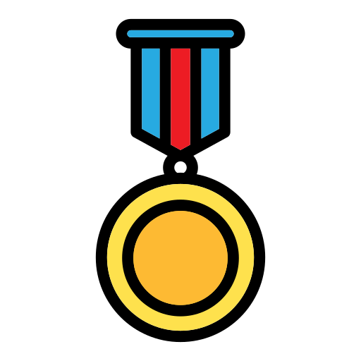 Medal Generic Outline Color icon