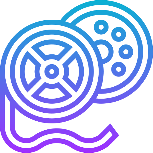 carrete de película icono gratis