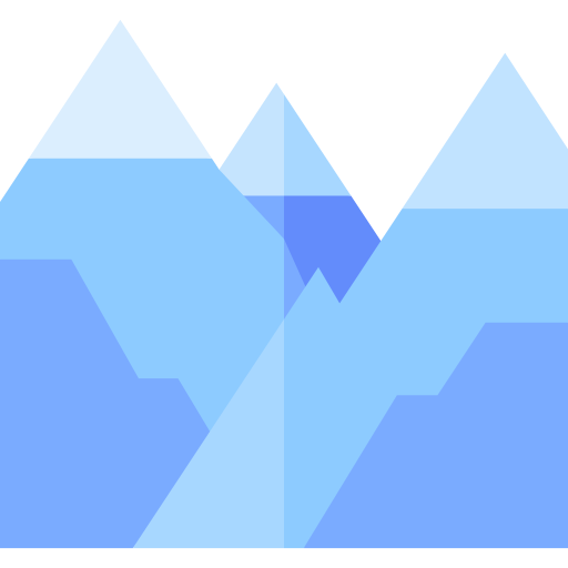 Mountain Basic Straight Flat icon