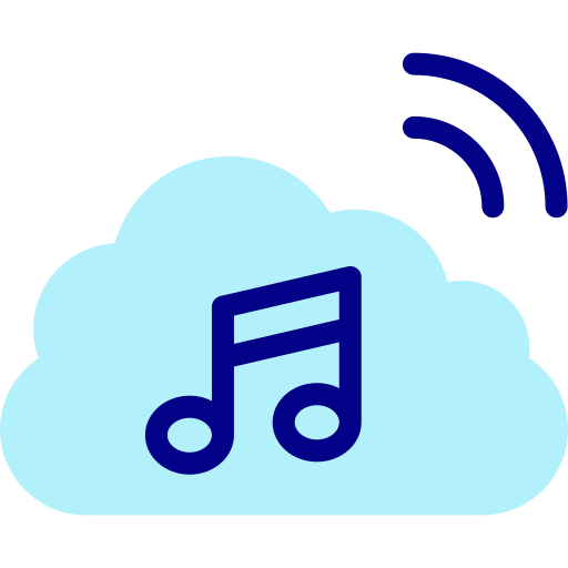 nube de música icono gratis