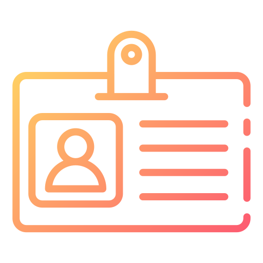 tarjeta de identificación icono gratis