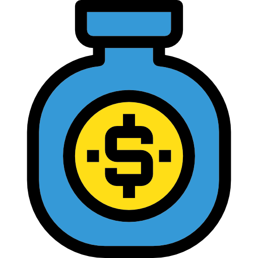 Money bag free icon