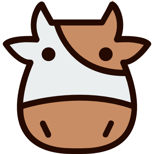 Cow Good Ware Lineal Color icon