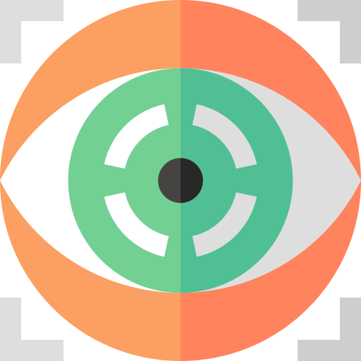 escáner ocular icono gratis