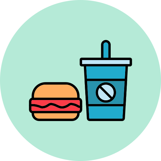 Fast food Generic Outline Color icon