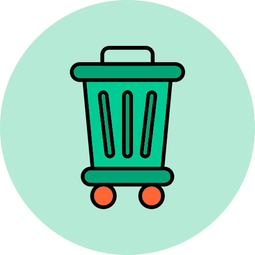 contenedor de basura icono gratis