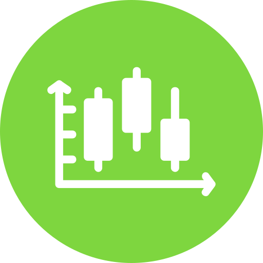 gráfico de velas icono gratis