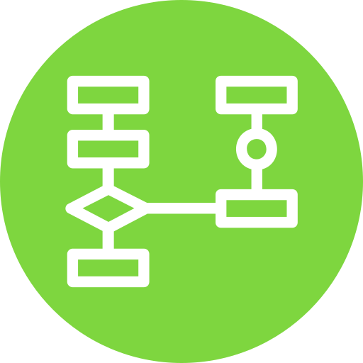 diagrama de flujo icono gratis