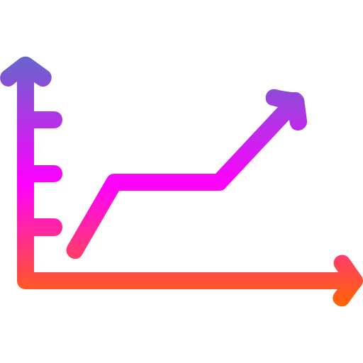 gráfico de líneas icono gratis