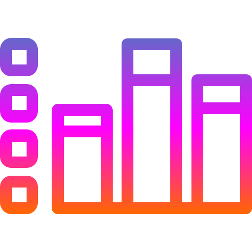 barras verticales icono gratis