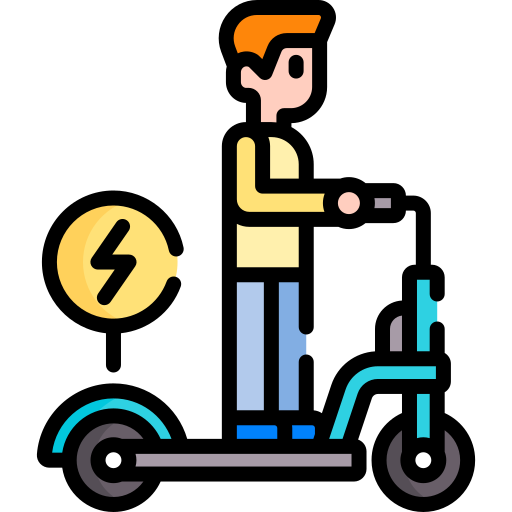 scooter electrico icono gratis