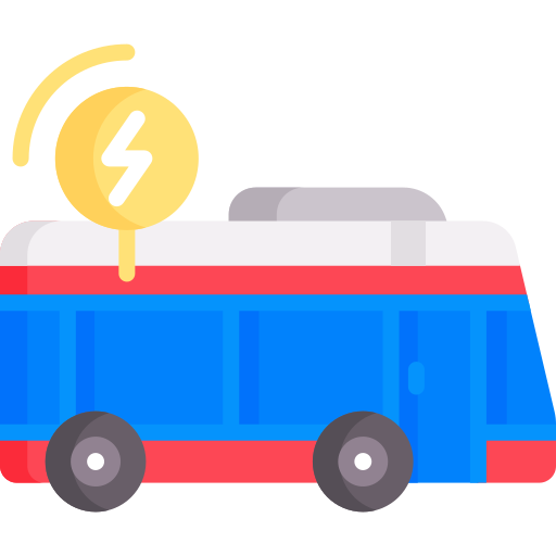 Ônibus elétrico grátis ícone Ônibus elétrico grátis ícone