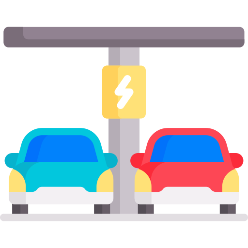 Charging station - Free transportation icons