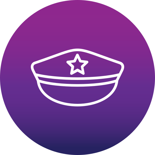 sombrero de policia icono gratis