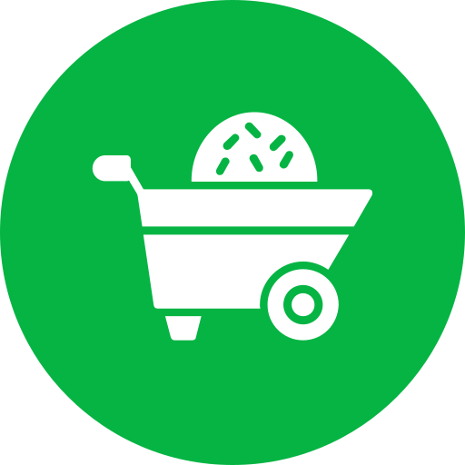 carrinho de mão grátis ícone