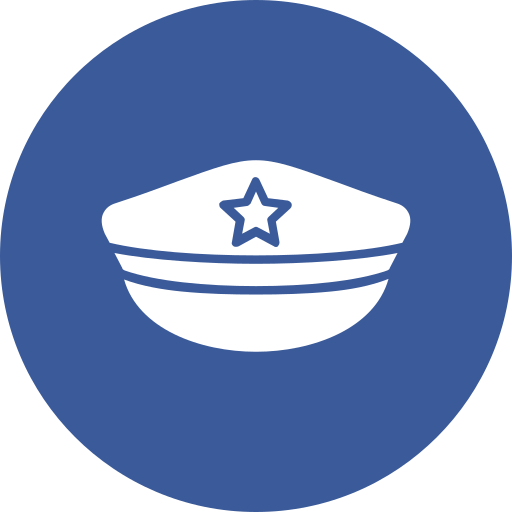 sombrero de policia icono gratis