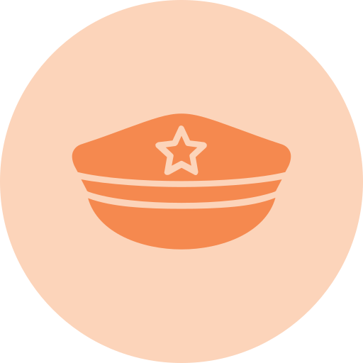 sombrero de policia icono gratis