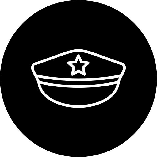 sombrero de policia icono gratis