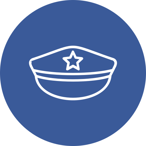 sombrero de policia icono gratis