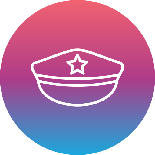 sombrero de policia icono gratis