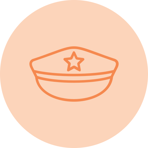 sombrero de policia icono gratis