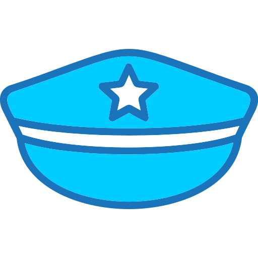 sombrero de policia icono gratis