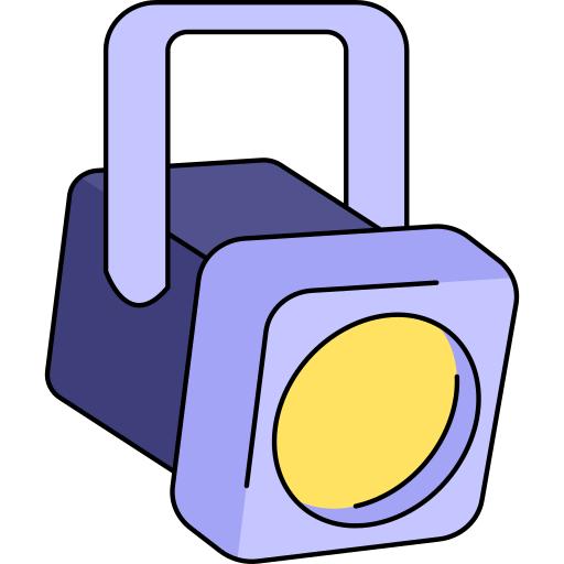 Spotlight Generic Thin Outline Color icon