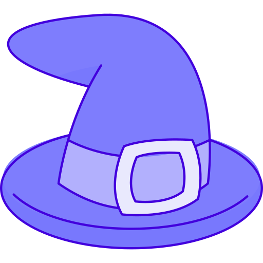 sombrero de bruja icono gratis