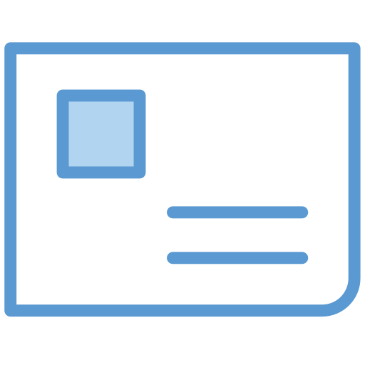 Postcard free icon