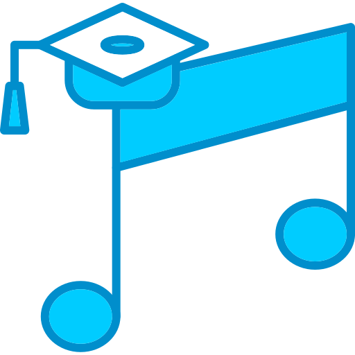 educación musical icono gratis