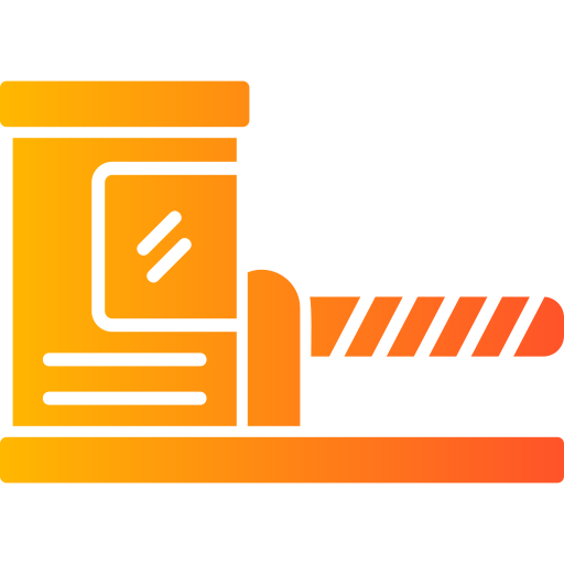 Parking barrier free icon Parking barrier free icon