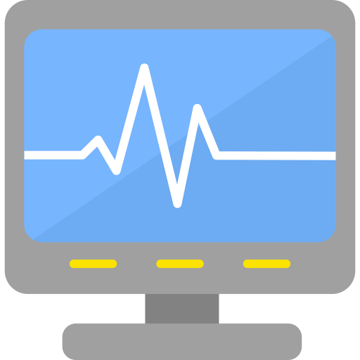 monitor de electrocardiograma icono gratis